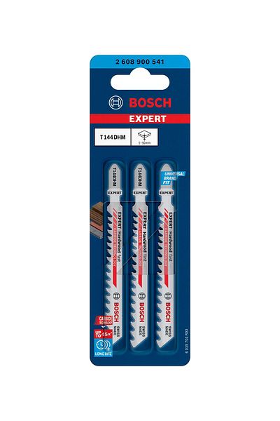 Bosch EXPERT 'Hardwood Fast' T 144 DHM Dekupaj Testere Bıçağı 3 parça