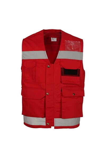 Ssm Sesam Group 0388 Çok Cepli İkaz Fosforlu Reflektörlü Haritacı İşçi Yeleği