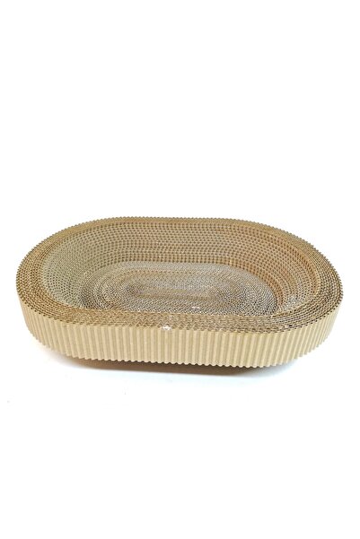 Mırmır Kedi New Cardboard Gondola Cat Scratching Bed 57X45X8 Cm. Rebuilt