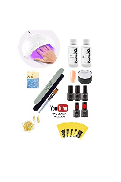 ROSEVELT Gel Protez Tırnak Seti Kalıcı Ojeli Tam Set