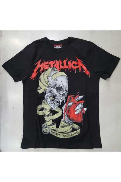 Atlantis metallica heart explosive T-shirt