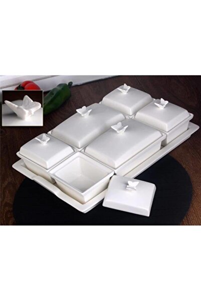 ALBETTO Porcelain Breakfast with Butterfly Holder 3280