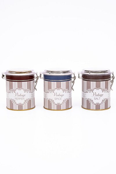 EVLE Erb19v5 Cylinder Storage Container with Lock Ø90 Set of 3, Elegance