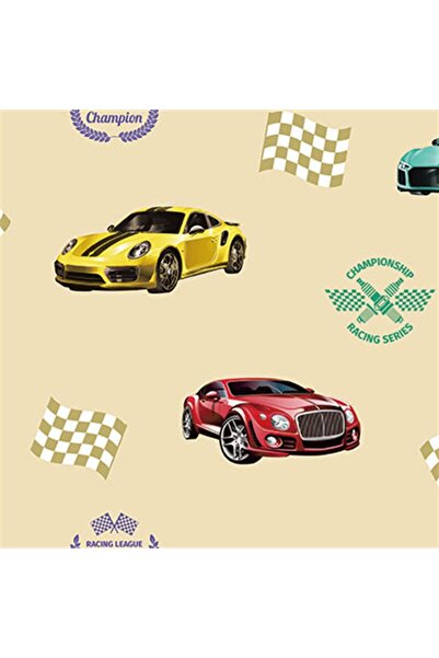 Adawall Ada Kids Arabalı Çocuk Odası Duvar Kağıdı 8909-1 (8909-1)