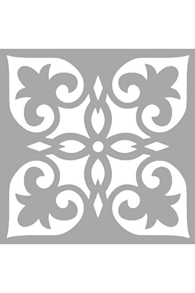 Artikel Karo Model Stencil Boyama şablonu 30x30 cm, Duvar Stencil, Fayans Ste...