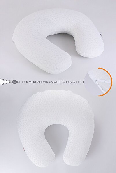 Umaybebek Breastfeeding Pillow Cushion, Cotton Fabric - Filled Pillow 60x60 Cm