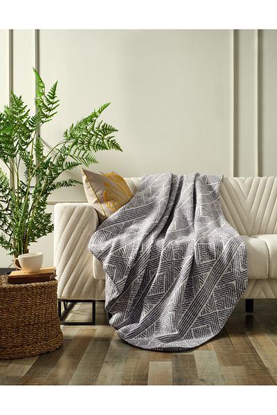 Doqu Home Κουβέρτα Lena Anthracite Διπλή - 200x220cm