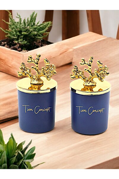 Tiem Concept Dekoratif Özel Tasarım Gold Mercan Tepelikli Okyanus Kokulu 2li ...