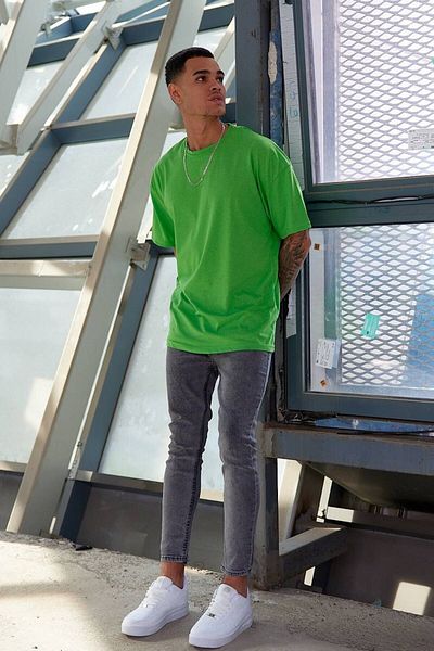 FAVORİST Oversize Απλό Αθλητικό Μπλουζάκι χωρίς στάμπα