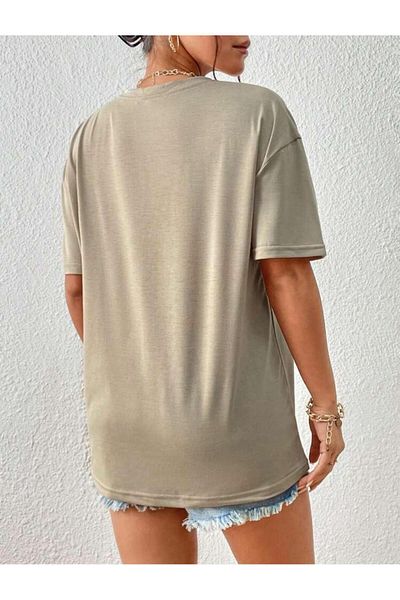 FAVORİST Μπλουζάκι Unisex Oversize με φλοράλ στάμπα