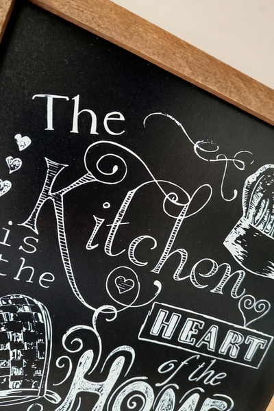 Tooall The Kitchen Is the Heart of the Home, Kitchen Is the Heart of the Home Wooden Framed Painting