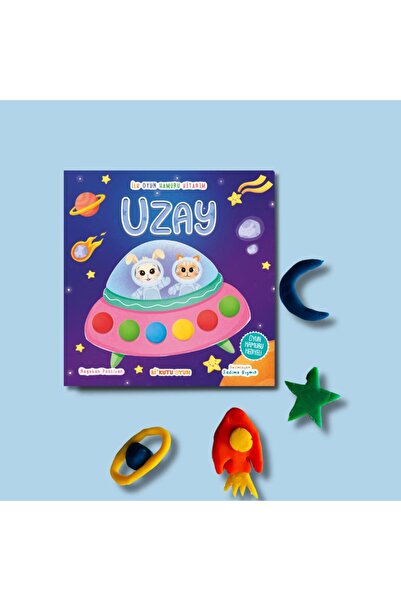 Bi Kutu Oyun İlk Oyun Hamuru Kitabım- Uzay (Oyun Hamuru Hediyeli)