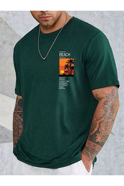 FAVORİST Ανδρικό μπλουζάκι Beach Printed