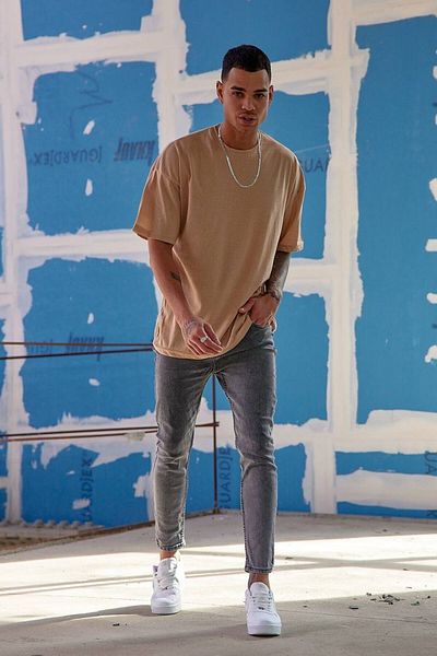 FAVORİST Αθλητική μπλούζα oversize, απλή, χωρίς εκτύπωση