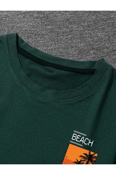 FAVORİST Ανδρικό μπλουζάκι Beach Printed