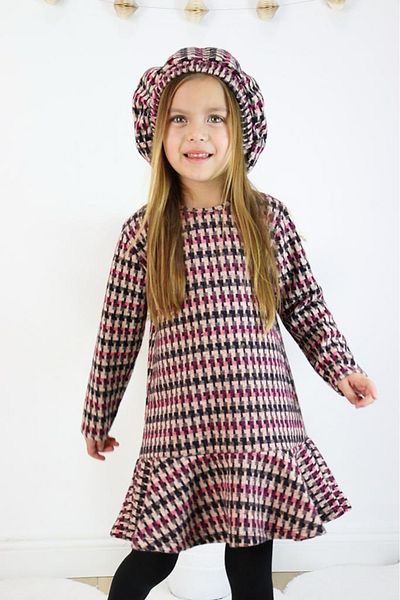 My Kids Wear Girl's Hat Flounce Trend Dress