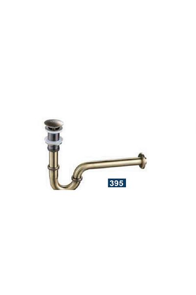 İSAOĞLU YAPI Matte Gold Sink Flusher Antique Gold Sink Drain Brass Metal Antique Sink Drain
