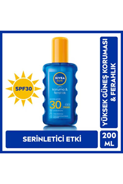 NIVEA Sun SPF30 Koruma & Ferahlık Güneş Kremi 200 ml Sprey