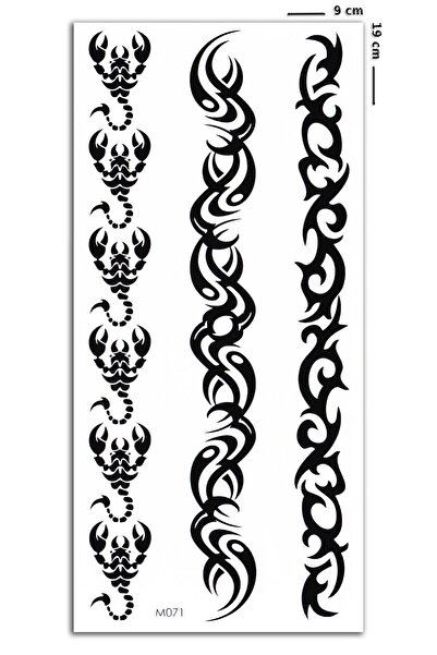 BP Tattoo Tribal Akrep Kol Bandı Dövme