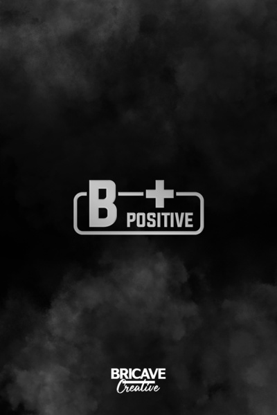 Bricave ملصق زجاجي لمجموعة الدم الإيجابية للسيارة والدراجة النارية مقاس 11.5 ...