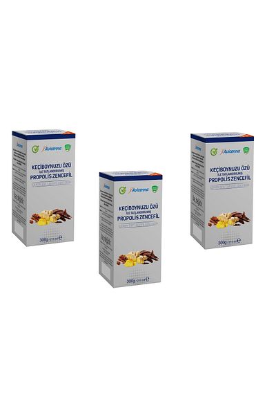Avicenna Propolis Ginger Sweeted with Carob Extract 300 Gr 3 Pieces