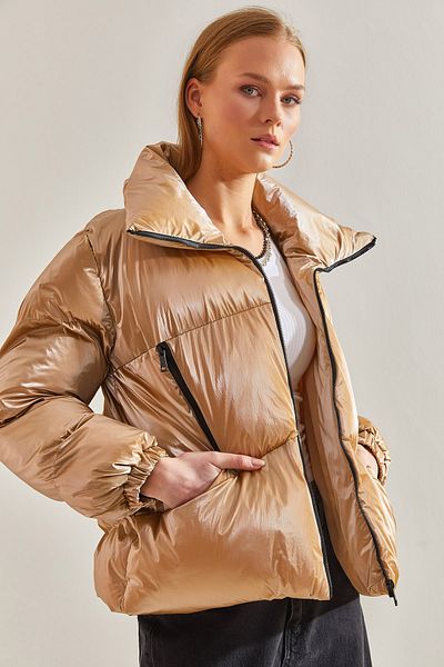 Bianco Lucci Dámská bunda Judge Collar Chine Puffer Jacket 237360101005