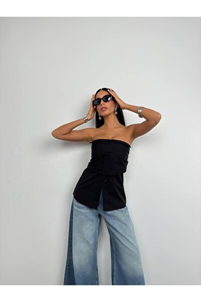 LELU Siyah Crop