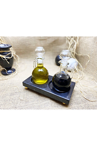 Modestmar Natural Black Marble Oil Pot Stand Mrm0021