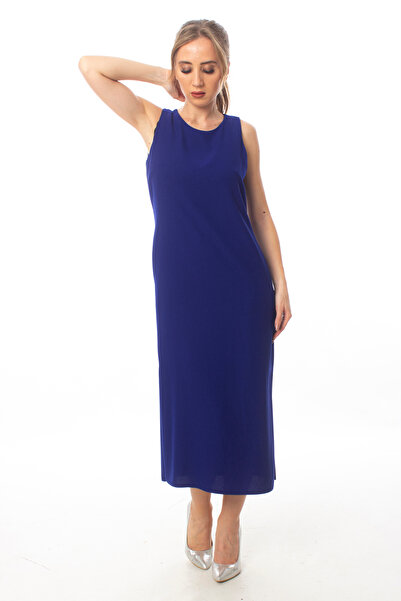 ZARAZA CREPE SIDE SLIT DRESS