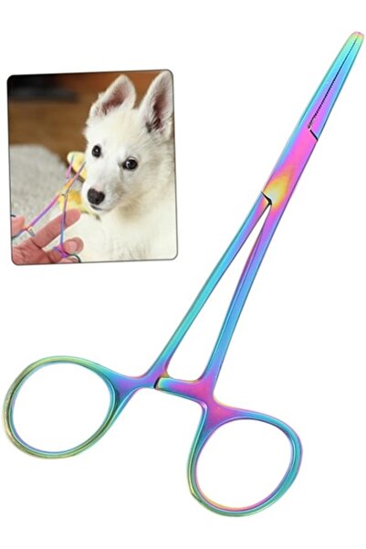 Uniquem Evcil Hayvan Pensi Kedi Makası Hemostat Kediler İçin Evcil Hayvan Makası Paslanmaz Kedi Köpek Pensi