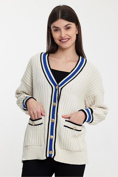 ALEXANDERGARDI CARDIGAN STRICK CU DUNI PE GULER (A92021-S)