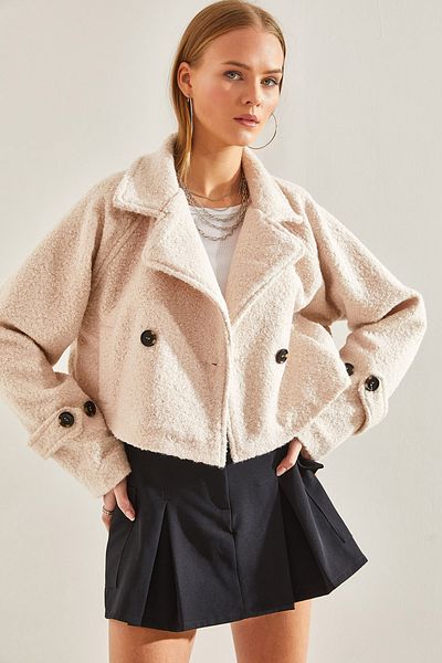 Bianco Lucci Jachetă Boucle, scurtă, la dublu, 238760101001