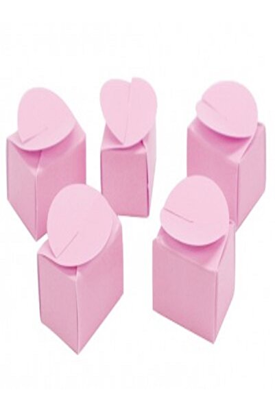 Kazanabil 25Lİ MİNİ LOKUM VE ŞEKER KARTON HEDİYELİK KUTUSU PEMBE
