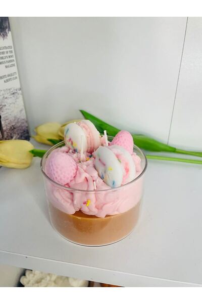 MHYSSA naturals Birthday Cake Candle / Doğumgünü Pastası Dekoratif Tasarım Mum