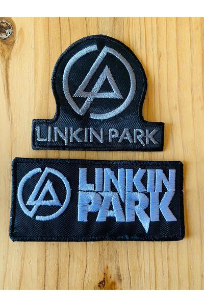 ZID مجموعة رقعة تطريز لينكين بارك مكونة من قطعتين قابلة للخياطة