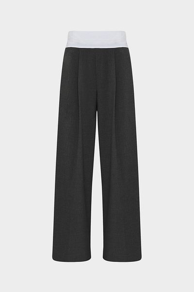 Açelya Okcu High Waist Corsage Detailed Palazzo Women's Trousers