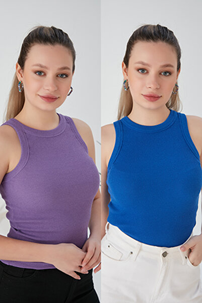 CATSPY Lilac Saks Blue Zargo Μοντέλο Σετ 2 Εφαρμοσμένων Φαρδιών Σωληνώσεων Λα...