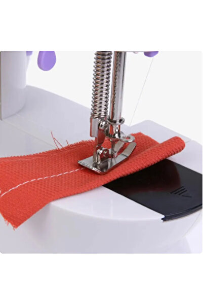 STLIFE Işıklı Elektrikli Mini Dikiş Makinesi Ayak Pedallı Çok Fonksiyonlu Taşınabilir Dikiş Makinesi