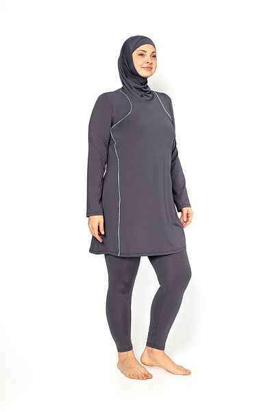 SEBOTEKS Σωληνώσεις Ολόσωμο Καλυμμένο Μαγιό Hijab μεγάλου μεγέθους 5406