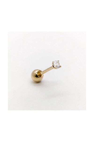 Bylin %100 316 L Cerrahi Çelik Mini Tek Taş Piercing - Taş Çapı 2 Mm - 1 Adet
