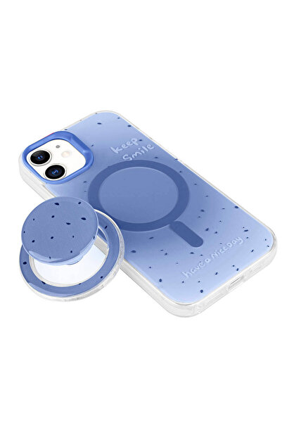Rivor Apple iPhone 11 Uyumlu Kılıf Magsafe Şarj Özellikli Tak-Çıkar Pop Soket...