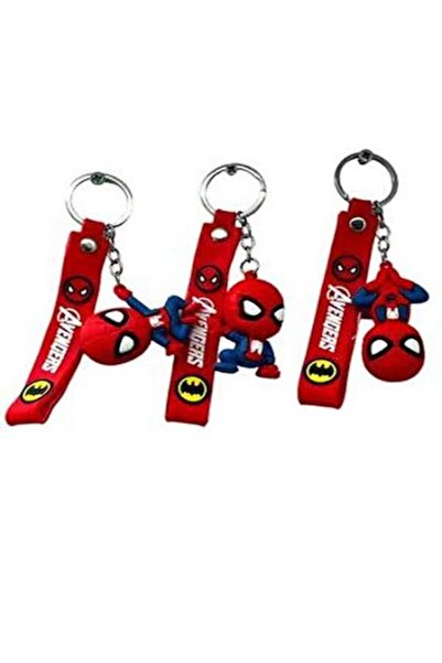 Taşarhome Spiderman Anahtarlık 3d Boyutlu Özel Değişik Figürlü Lüks Model 1 Adet