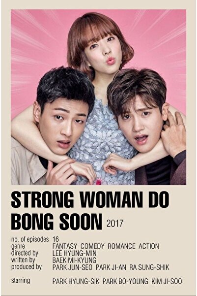 512 STORE Strong Woman Do Bong Soon 2017 30x42 Çerçevesiz Duvar Poster