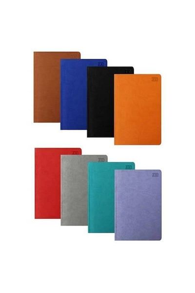 KESKİN COLOR Keskin Color Cil Thermo Leather Notebook 14x20 160 Sheets Checkered