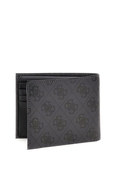 Guess Black Men's 2.5X9.5X12 cm Leather Wallet Billford W Coin Pckt - Lea24