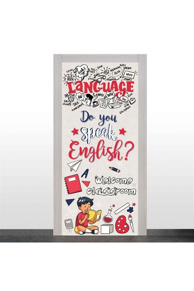 okularenkkat Ingilizce Welcome Classroom Kapı Giydirme