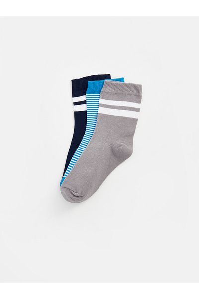 LC Waikiki Set of 3 Striped Socks for Boys
