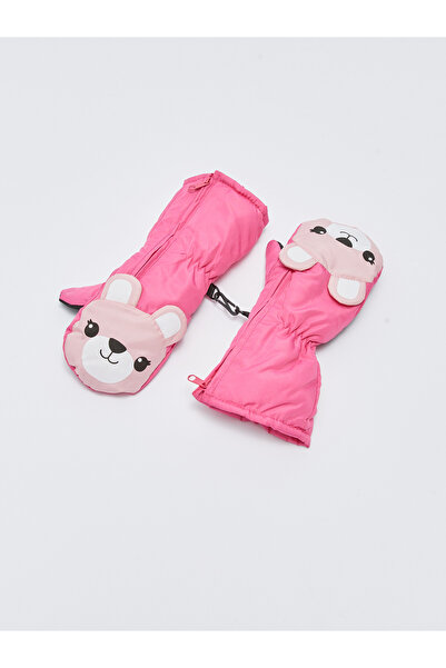 LC Waikiki Dívčí bezprsté rukavice s potiskem na zip