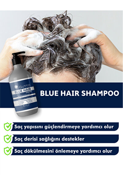 Gutto Saç Dökülmesi Karşıtı Ve Besleyici Mavi Şampuan 500ml