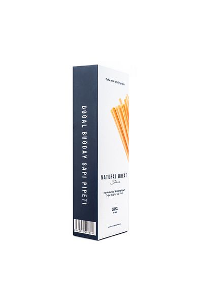 Ancient Greens Wheat Stem Straw - Short 50pcs